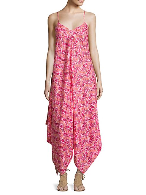 Vineyard Vines - Shell-Print Handkerchief Hem Maxi Dress