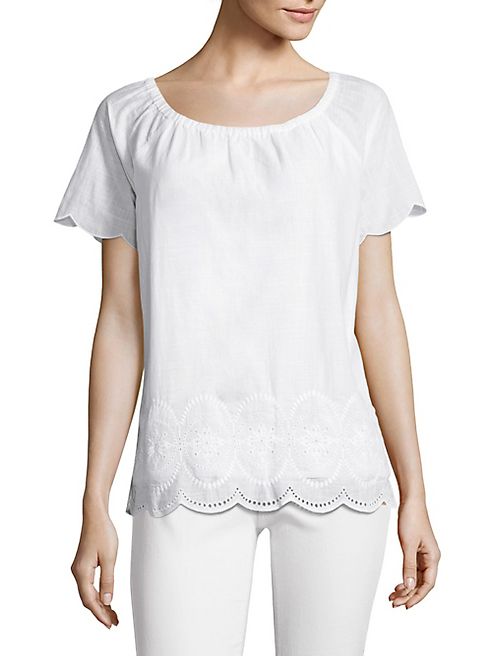 Vineyard Vines - Cotton Eyelet Top