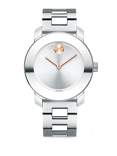 Movado - Bold Analog Stainless Steel Bracelet Watch