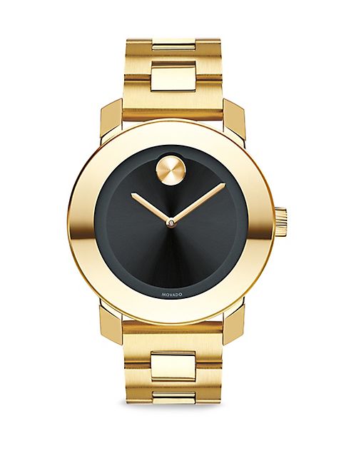 Movado - Bold Goldtone Stainless Steel Bracelet Watch