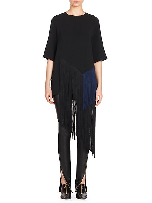 Stella McCartney - Edith Stretch Cady Fringed Top