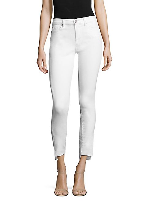 7 For All Mankind - Step Hem Skinny Jeans