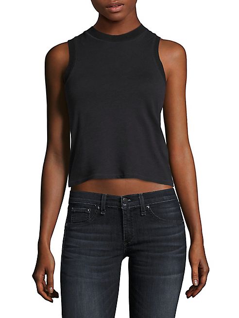 rag & bone/JEAN - Cropped Mockneck Tank Top