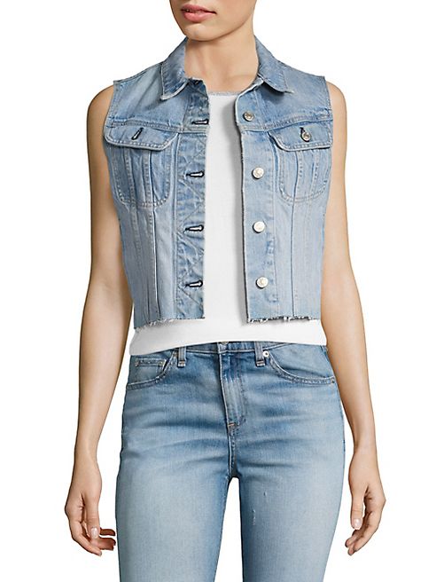 rag & bone/JEAN - Lou Light Wash Denim Vest