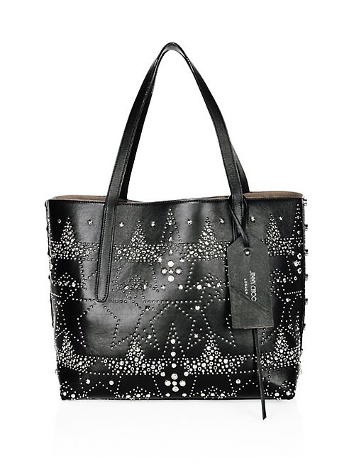 Jimmy Choo - Twist East West Star Studded Leather Tote