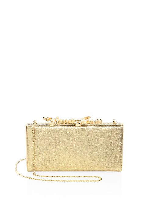 Jimmy Choo - Celeste Woven Lame Lurex Clutch