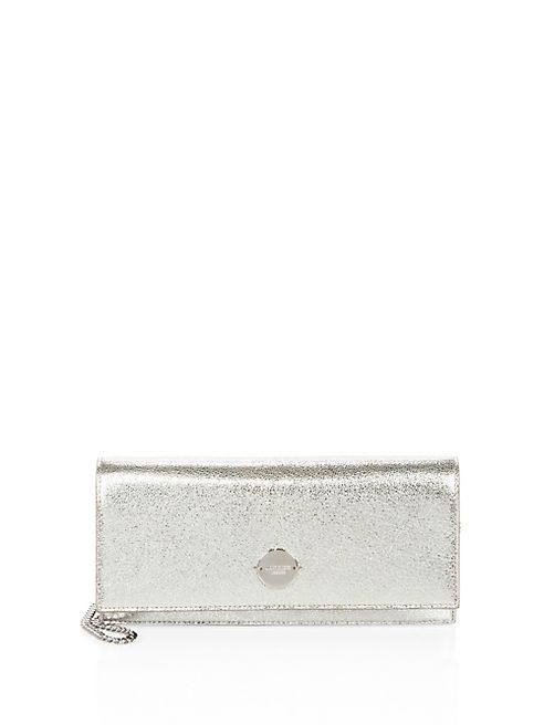 Jimmy Choo - Fie Metallic Glitter Chain Clutch