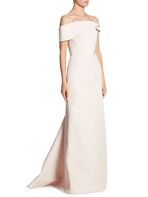 Rubin Singer - Off-The-Shoulder Silk Gown