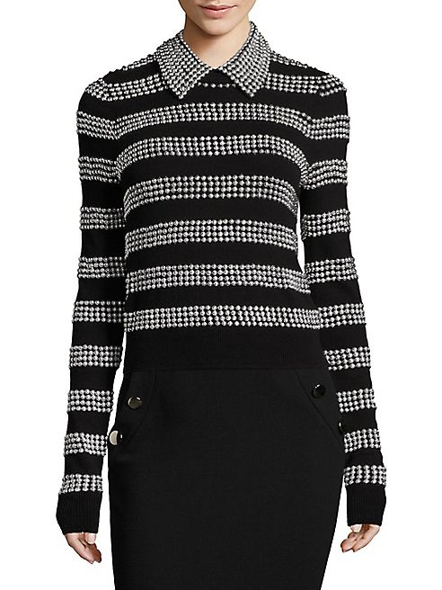 Michael Kors Collection - Studded Cashmere Pullover