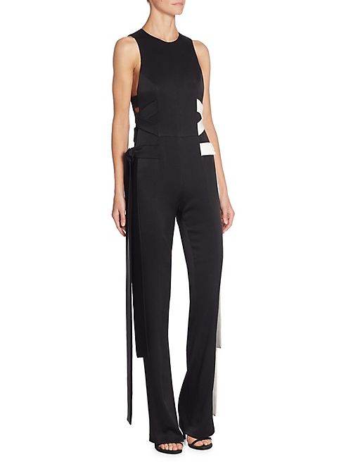 Galvan - Lace Up Jumpsuit