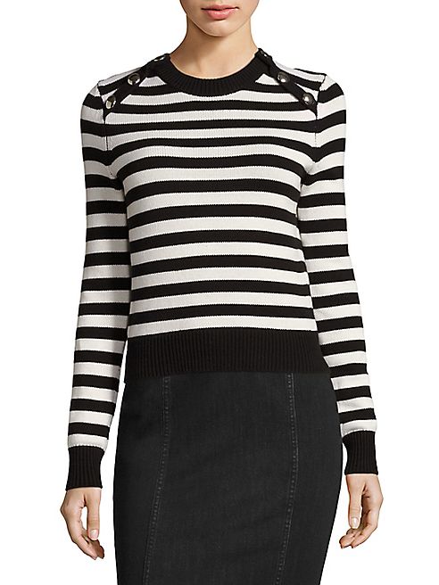 Michael Kors Collection - Cashmere Striped Pullover