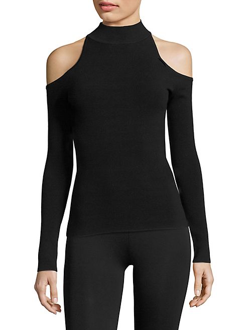 Michael Kors Collection - Cold Shoulder Pullover