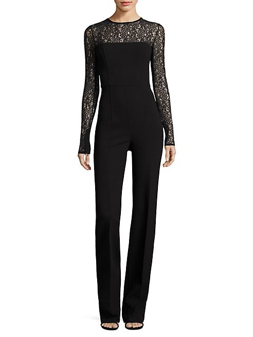 Michael Kors Collection - Wool Lace Jumpsuit