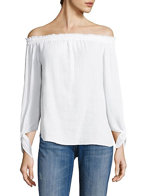 Generation Love - Cynthia Off-The-Shoulder Cotton Gauze Top