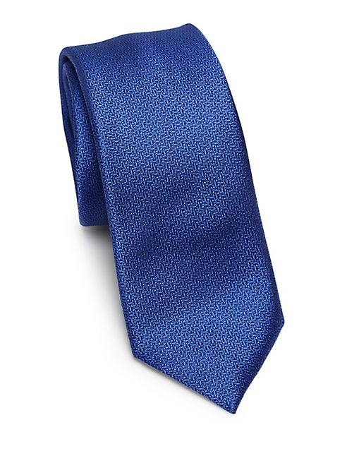 Saks Fifth Avenue Collection - Modern Little Clusters Silk Tie