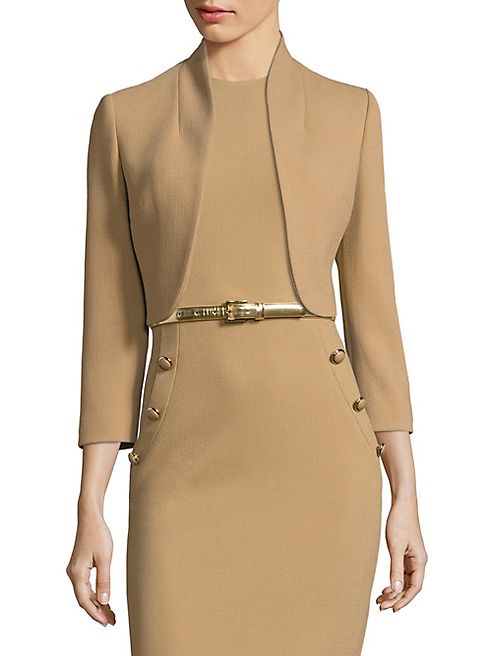 Michael Kors Collection - Wool Open Front Bolero