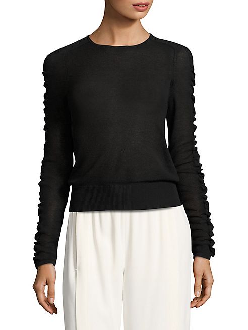 Helmut Lang - Shirred Crewneck Sweater