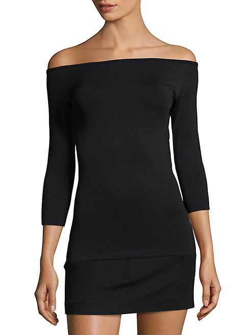 Helmut Lang - Off-The-Shoulder Seamless Tee