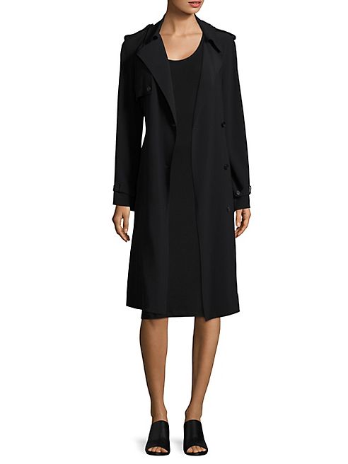 Helmut Lang - Satin Trench Dress