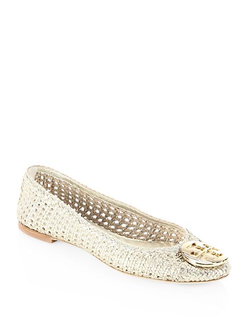 Tory Burch - Pasadena Leather Ballet Flats