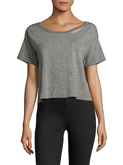 n:Philanthropy - Codie Cropped Studded Tee