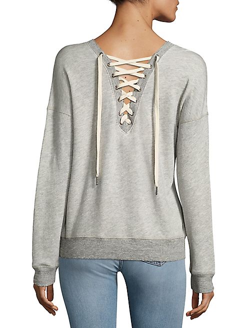 n:Philanthropy - Kali Lace-Up Sweatshirt