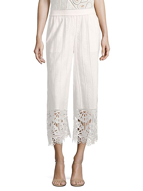 Opening Ceremony - Broderie Anglaise Cotton Culottes