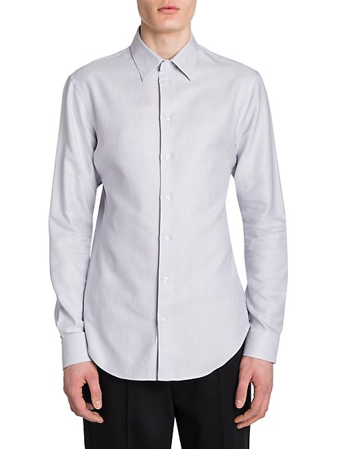 Emporio Armani - Regato Twill Slim-Fit Cotton Shirt