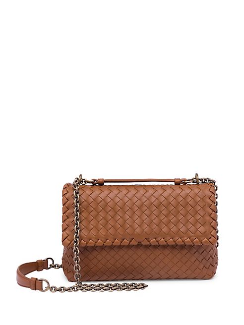 Bottega Veneta - Small Olimpia Intrecciato Leather Chain Shoulder Bag