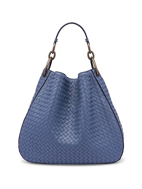 Bottega Veneta - Woven Nappa Leather Hobo Bag