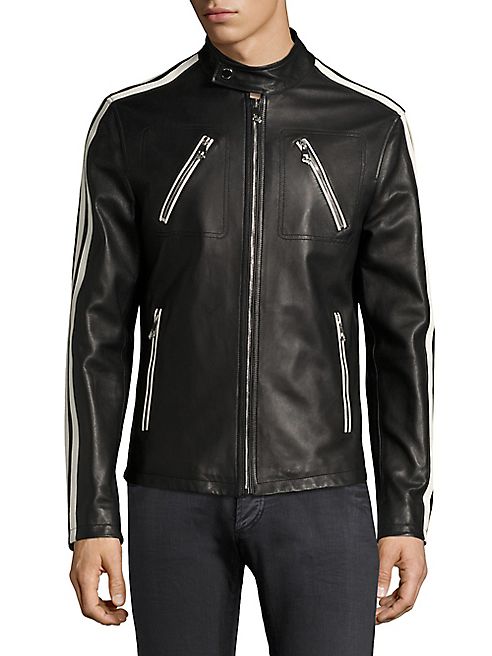 Versace Collection - Leather Racer Jacket