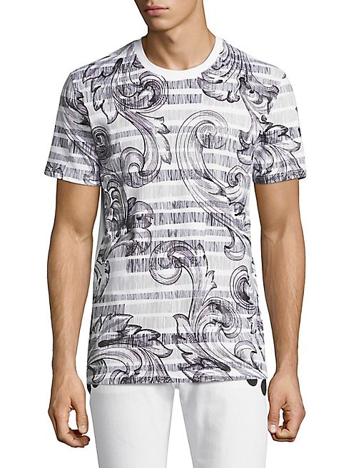 Versace Collection - Sketched Baroq Cotton T-Shirt