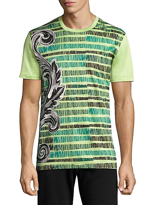 Versace Collection - Sketched Baroq Cotton T-Shirt