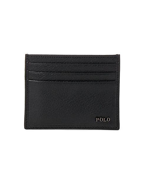 Polo Ralph Lauren - Metallic Logo Leather Credit Card Case