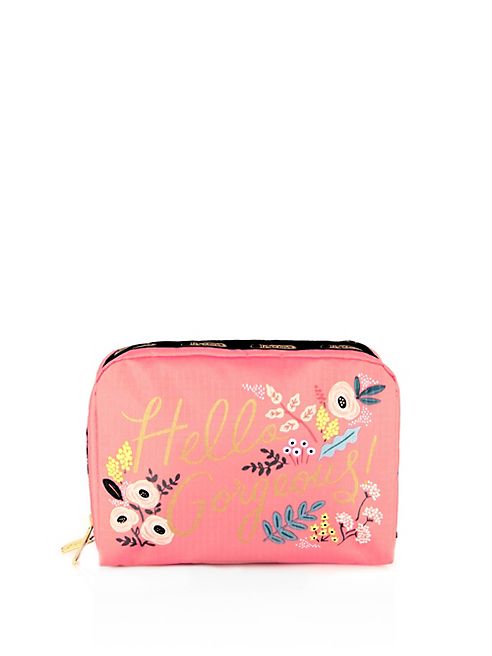 LeSportsac - Rifle Paper Co. x LeSportsac Extra Large Rectangular Hello Gorgeous Cosmetic Case