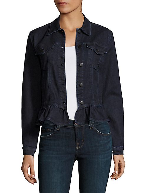 J BRAND - Ruffled Denim Jacket