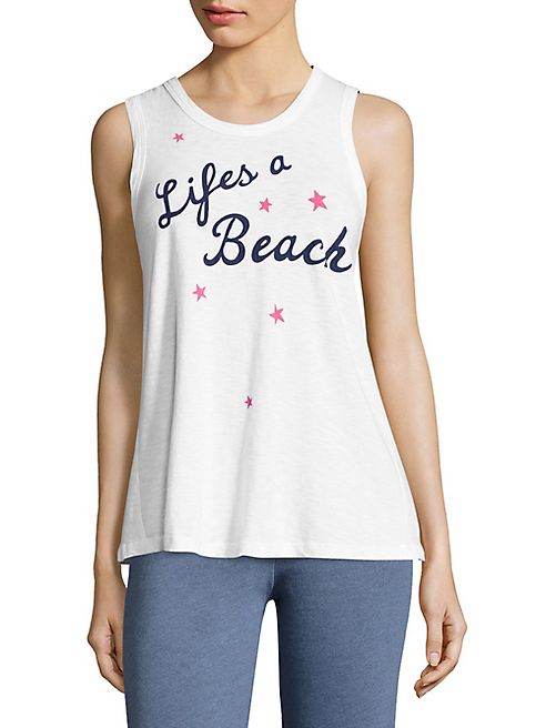 SUNDRY - Life's A Beach Graphic Tank Top