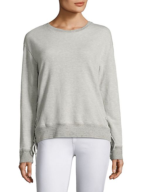 SUNDRY - Lace Up Sweatshirt