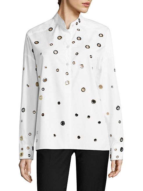 EACH X OTHER - Grommet Cotton Poplin Shirt