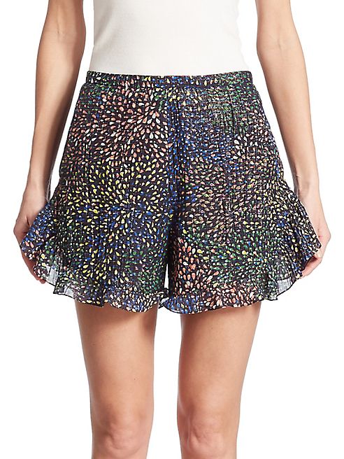 Chloé - Ruffled Lurex Shorts