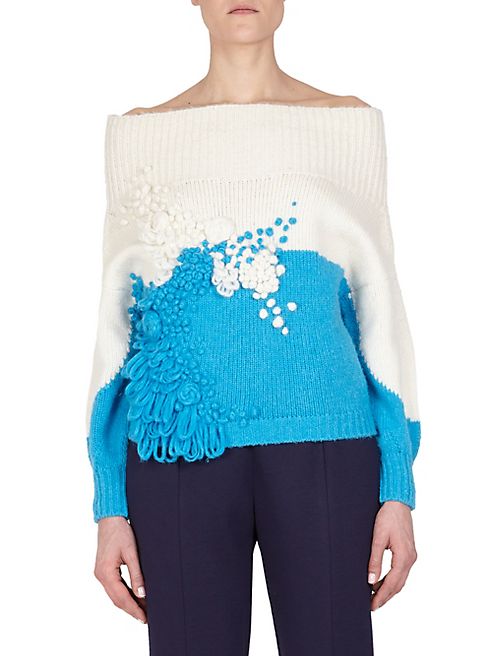 Delpozo - Wool Off The Shoulder Top