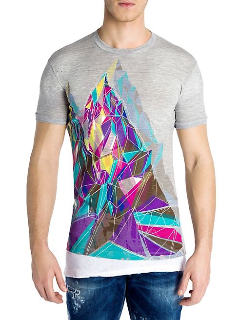 DSQUARED2 - Prism Mountain Graphic Print Tee