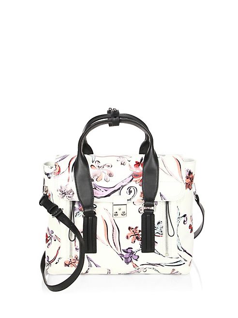 3.1 Phillip Lim - Floral Print Leather Satchel