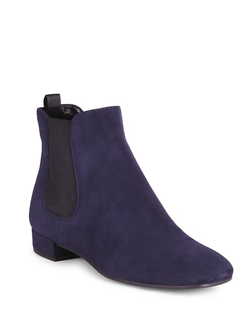 Prada - Suede Chelsea Booties