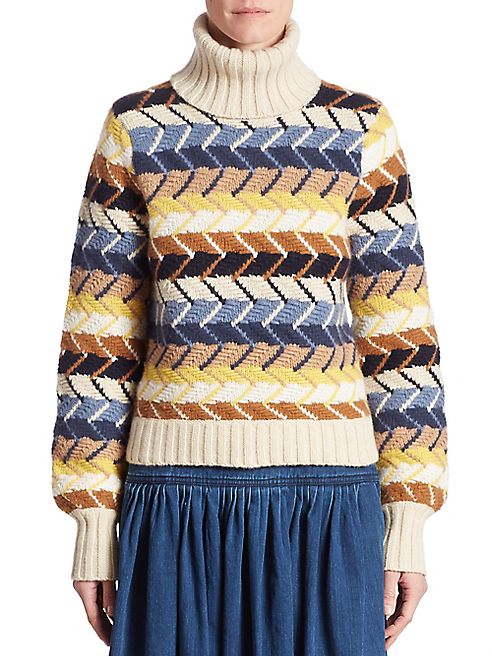 Chloé - Wool & Cashmere Turtleneck Sweater