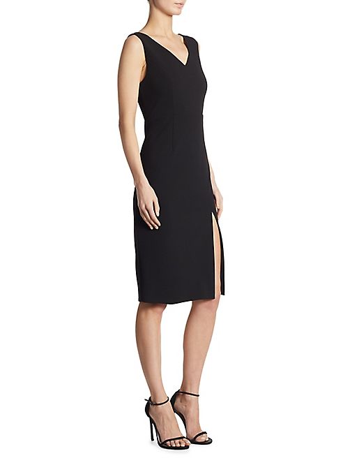 DKNY - Slit V-Back Sheath Dress