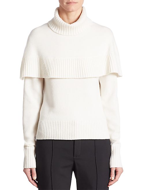 Chloé - Cashmere Turtleneck Cape Sweater