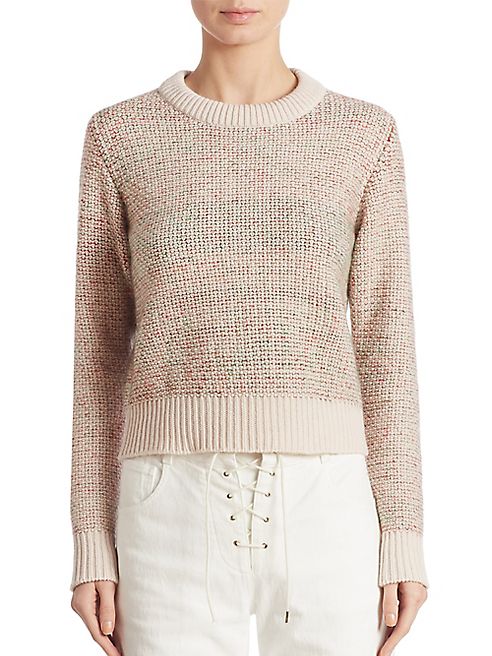 Chloé - Wool & Cashmere Tweed Sweater