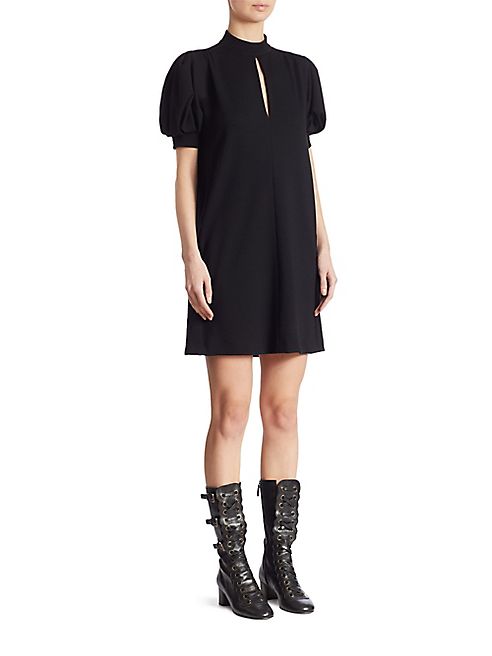 Chloé - Puff Sleeve Wool Dress