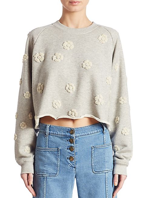 Chloé - Floral Embroidered Sweatshirt